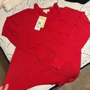 Very festive red Michael Kors holiday sweater